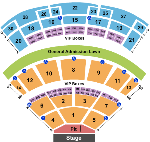 Saratoga Performing Arts Center Rod Stewart Seating Chart